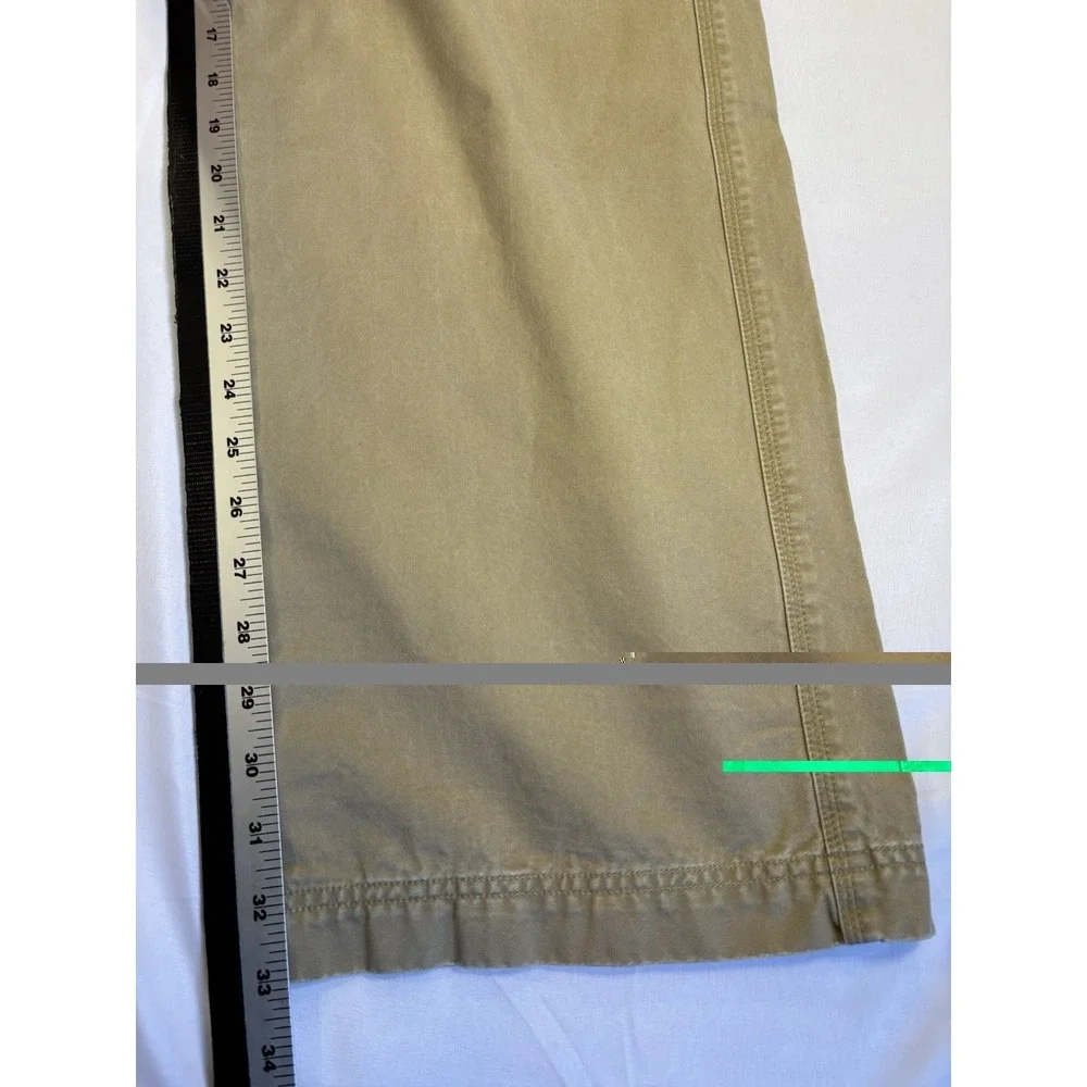 Banana Republic Men's 34X34 Khaki Wide Leg Chino Pants Y2K Preppy Everyday